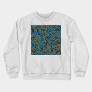 Olive Blue Camouflage Crewneck Sweatshirt